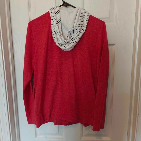 Disney Minnie Mouse Womens Large Double Layered Hoodie Sweatshirt Full Zip - Picture 3 of 7